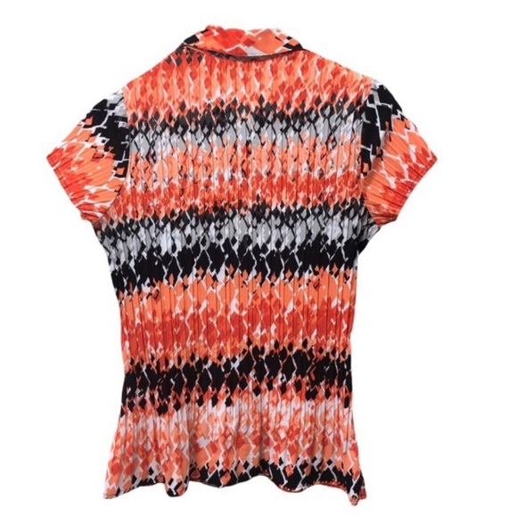 Apt. 9 Accordion Pleat Button Shirt Size Medium - Picture 2 of 10